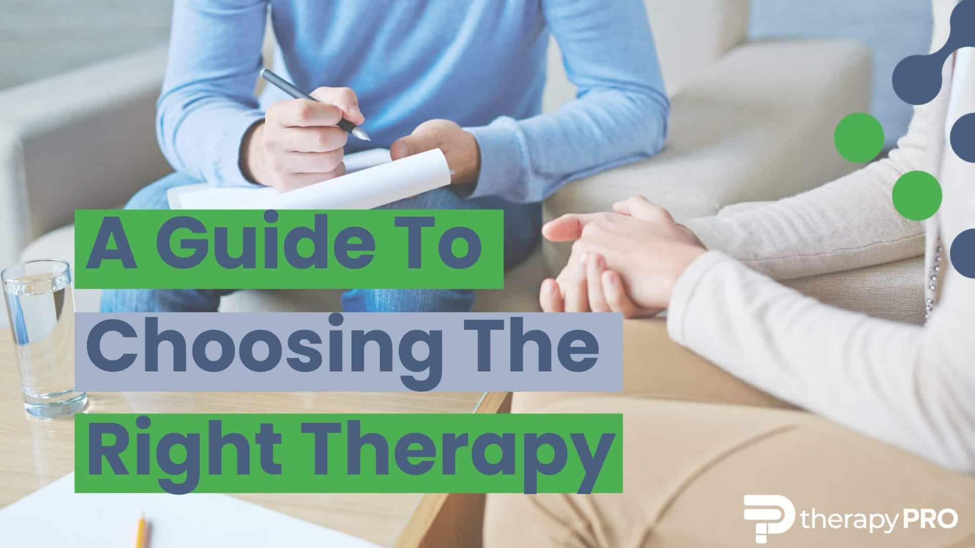 A Guide to Counselling and Therapy Services - Therapy Pro